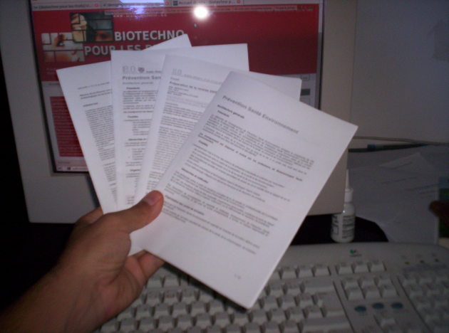 Exemple d'impression en livret (4 pages sur 1 feuille A4)