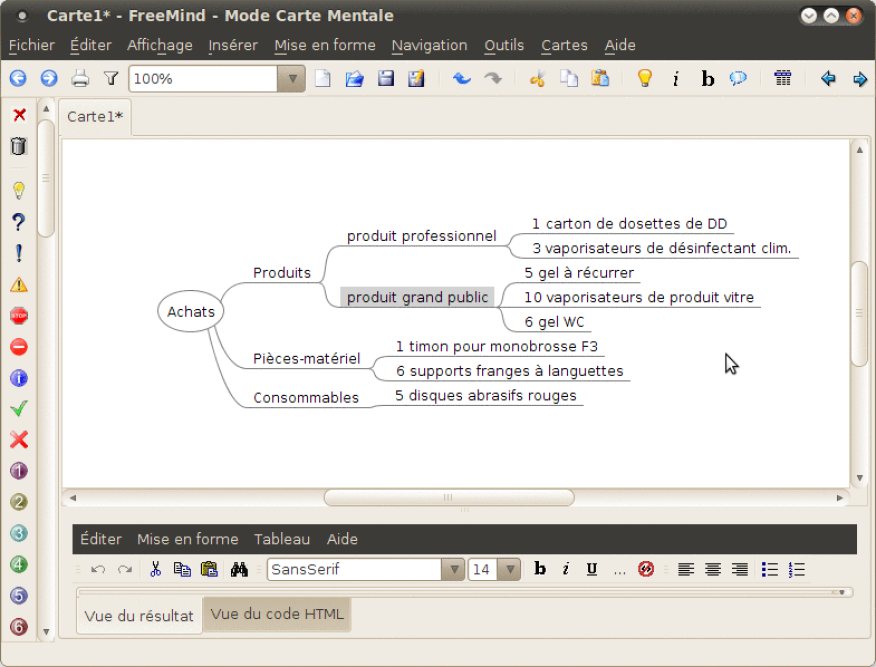 Capture d'écran tutoriel carte mentale n°5
