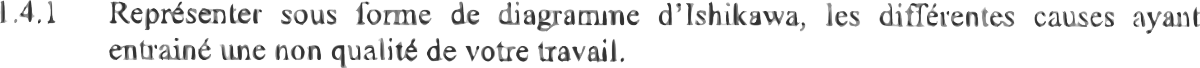 Question de bac avec Ishikawa